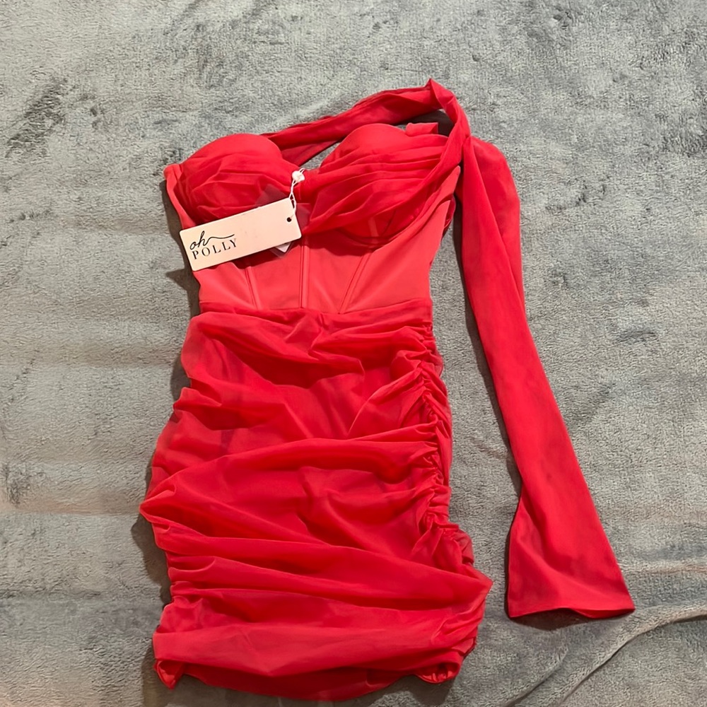 Oh Polly Off Shoulder Mini Dress